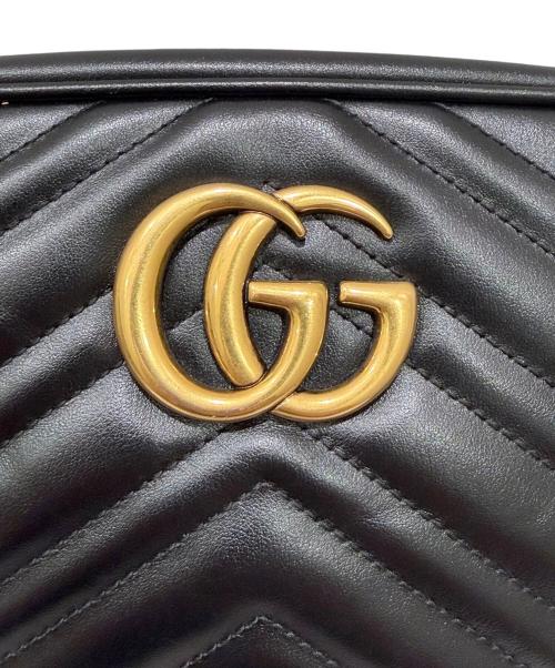 GUCCI（グッチ）GUCCI (グッチ) GGマーモントカメラショルダーバッグ ブラックの古着・服飾アイテム