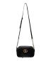 GUCCI (グッチ) GGマーモントカメラショルダーバッグ ブラック：160000円