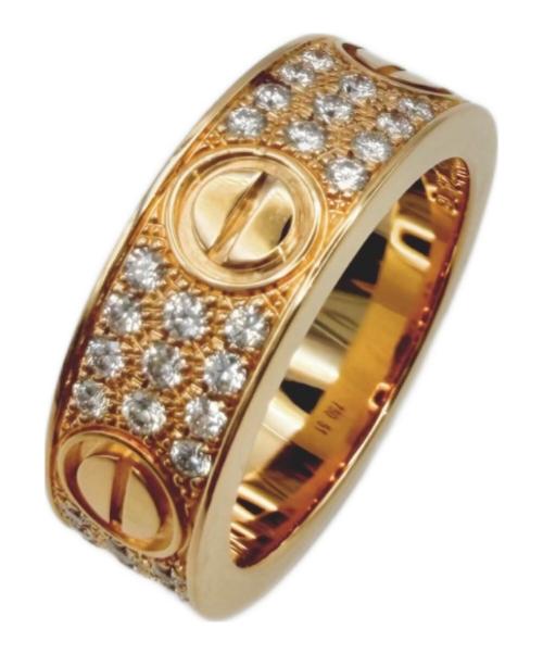 Cartier（カルティエ）Cartier (カルティエ) ラブリングパヴェダイヤ/LOVE ring classic model paved サイズ:51の古着・服飾アイテム