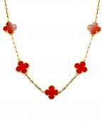 VAN CLEEF & ARPELSヴァンクリーフ＆アーペル）の古着「ヴィンテージアルハンブラ 10P/Vintage Alhambra Necklace 10 Motifs」