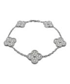 VAN CLEEF & ARPELSヴァンクリーフ＆アーペル）の古着「ヴィンテージ アルハンブラ ブレスレット5モチーフ/Vintage Alhambra bracelet, 5 motifs/VCARA41500」