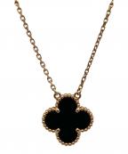 VAN CLEEF & ARPELSヴァンクリーフ＆アーペル）の古着「Vintage Alhambra Onyx/ヴィンテージアルハンブラ オニキス ネックレス」