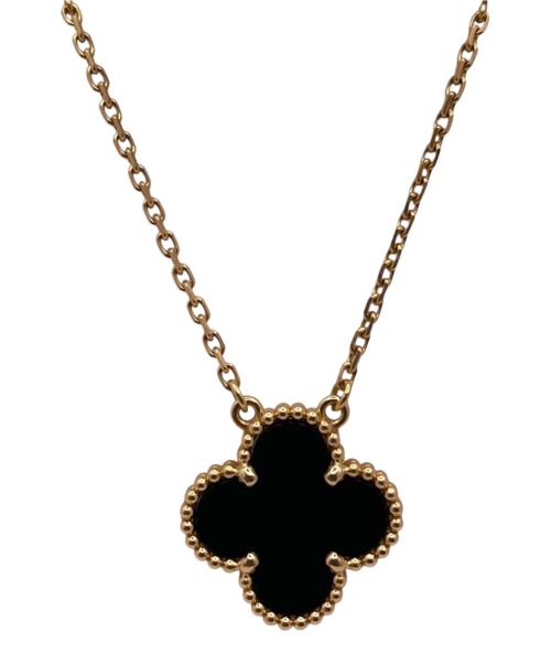 VAN CLEEF & ARPELS（ヴァンクリーフ＆アーペル）VAN CLEEF & ARPELS (ヴァンクリーフ＆アーペル) Vintage Alhambra Onyx/ヴィンテージアルハンブラ オニキス ネックレス サイズ:ヴィンテージアルハンブラの古着・服飾アイテム