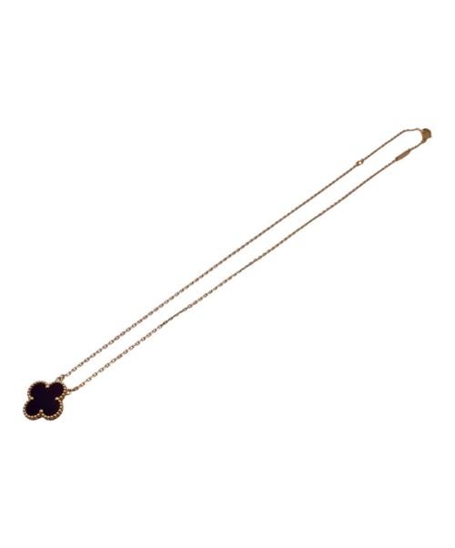 VAN CLEEF & ARPELS（ヴァンクリーフ＆アーペル）VAN CLEEF & ARPELS (ヴァンクリーフ＆アーペル) Vintage Alhambra Onyx/ヴィンテージアルハンブラ オニキス ネックレス サイズ:ヴィンテージアルハンブラの古着・服飾アイテム