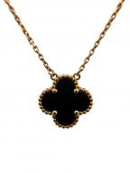 VAN CLEEF & ARPELSヴァンクリーフ＆アーペル）の古着「 Vintage Alhambra pendant, 18K yellow gold, onyx ヴィンテージ アルハンブラ ペンダント オニキス」