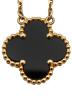 中古・古着 VAN CLEEF & ARPELS  Vintage Alhambra pendant, 18K yellow gold, onyx ヴィンテージ アルハンブラ ペンダント オニキス サイズ:ヴィンテージアルハンブラ：440000円