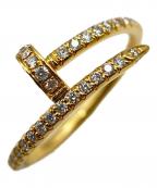 Cartierカルティエ）の古着「ジュストアンクルリングスモールモデル、セミパヴェセッティング/Juste un Clou ring, small model, semi-paved 」