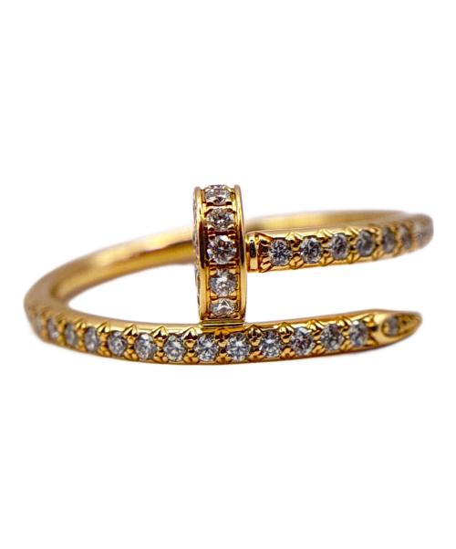 Cartier（カルティエ）Cartier (カルティエ) ジュストアンクルリングスモールモデル、セミパヴェセッティング/Juste un Clou ring, small model, semi-paved  サイズ:53/11号の古着・服飾アイテム