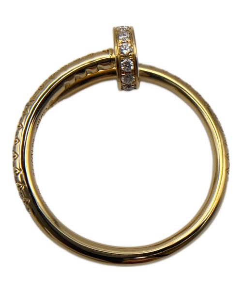 Cartier（カルティエ）Cartier (カルティエ) ジュストアンクルリングスモールモデル、セミパヴェセッティング/Juste un Clou ring, small model, semi-paved  サイズ:53/11号の古着・服飾アイテム