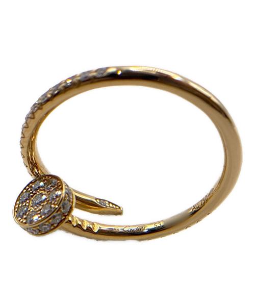 Cartier（カルティエ）Cartier (カルティエ) ジュストアンクルリングスモールモデル、セミパヴェセッティング/Juste un Clou ring, small model, semi-paved  サイズ:53/11号の古着・服飾アイテム
