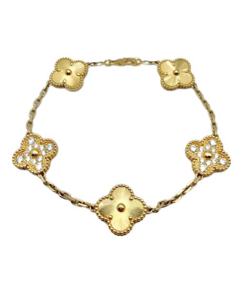 VAN CLEEF & ARPELS（ヴァンクリーフ＆アーペル）VAN CLEEF & ARPELS Guilloché Vintage Alhambra 5-Motif/ギヨシェヴィンテージアルハンブラ 5P/VCARP4KN00 サイズ:Vintage/ヴィンテージ/17.5cmの古着・服飾アイテム