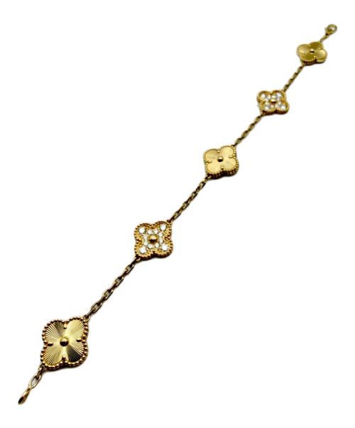VAN CLEEF & ARPELS（ヴァンクリーフ＆アーペル）VAN CLEEF & ARPELS Guilloché Vintage Alhambra 5-Motif/ギヨシェヴィンテージアルハンブラ 5P/VCARP4KN00 サイズ:Vintage/ヴィンテージ/17.5cmの古着・服飾アイテム