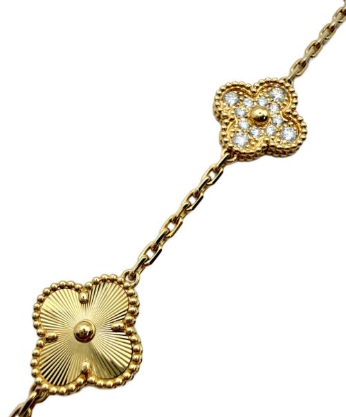 VAN CLEEF & ARPELS（ヴァンクリーフ＆アーペル）VAN CLEEF & ARPELS Guilloché Vintage Alhambra 5-Motif/ギヨシェヴィンテージアルハンブラ 5P/VCARP4KN00 サイズ:Vintage/ヴィンテージ/17.5cmの古着・服飾アイテム