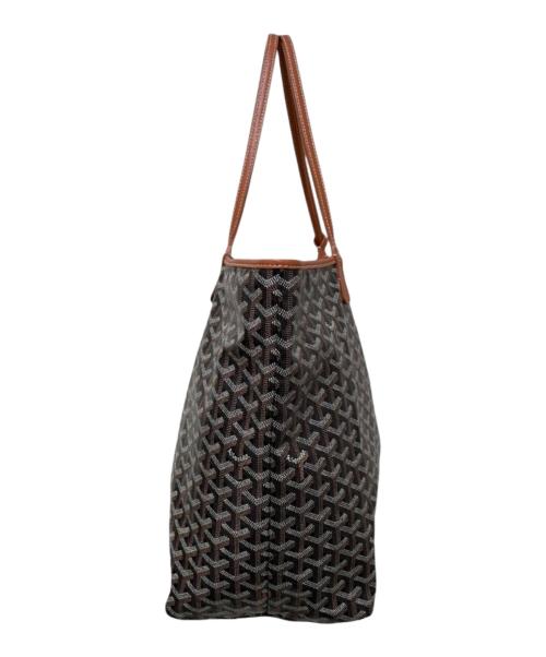 GOYARD（ゴヤール）GOYARD (ゴヤール) サンルイMM トートバッグ ブラック×ブラウン サイズ:MMの古着・服飾アイテム