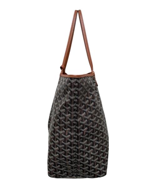 GOYARD（ゴヤール）GOYARD (ゴヤール) サンルイMM トートバッグ ブラック×ブラウン サイズ:MMの古着・服飾アイテム