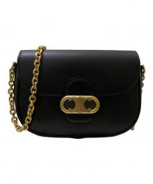 CELINE（セリーヌ）の古着「チェーンマイヨントリオンフバッグ」｜ブラック