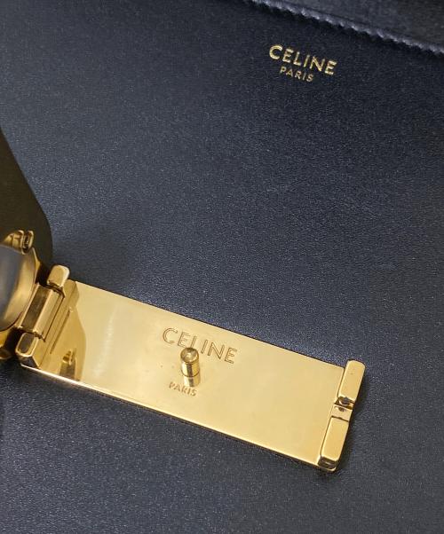CELINE（セリーヌ）CELINE (セリーヌ) チェーンマイヨントリオンフバッグ ブラックの古着・服飾アイテム