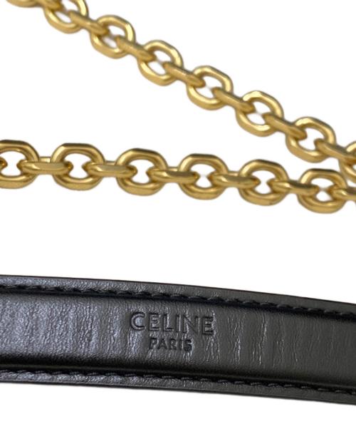 CELINE（セリーヌ）CELINE (セリーヌ) チェーンマイヨントリオンフバッグ ブラックの古着・服飾アイテム