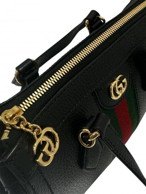 GUCCI（グッチ）GUCCI (グッチ) オフィディア スモールトートバッグ ブラックの古着・服飾アイテム