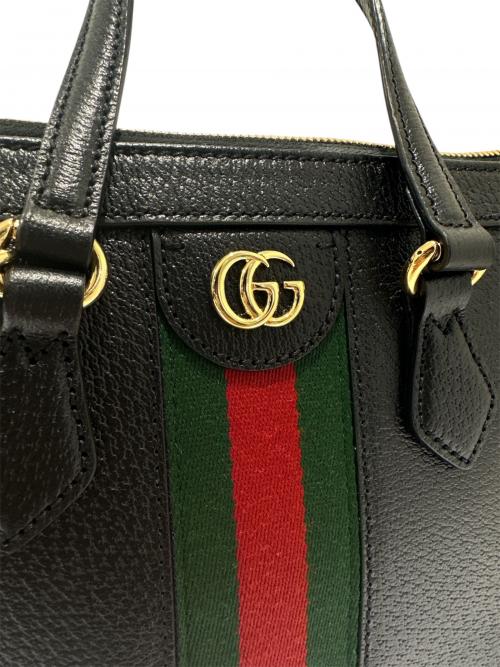 GUCCI（グッチ）GUCCI (グッチ) オフィディア スモールトートバッグ ブラックの古着・服飾アイテム