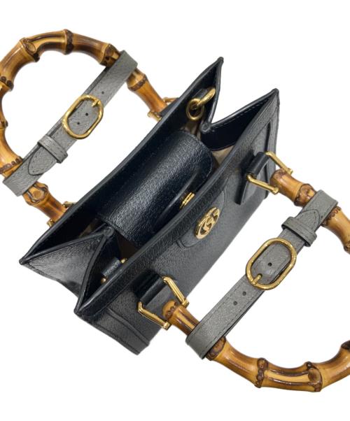 GUCCI（グッチ）GUCCI (グッチ) ダイアナミニトートバッグ ブラック サイズ:MINIの古着・服飾アイテム