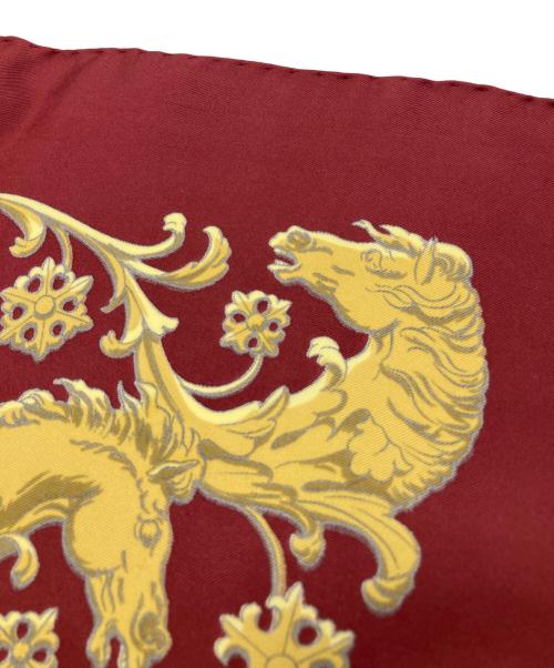 HERMES（エルメス）HERMES (エルメス) カレ90/ロンシャンへの散歩 レッド サイズ:90の古着・服飾アイテム