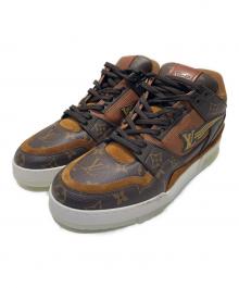 LOUIS VUITTON（ルイ ヴィトン）の古着「LV Trainer Line Sneakers Ebene/LVトレイナー・ライン スニーカー エベヌ/1A8A9N」｜ブラウン