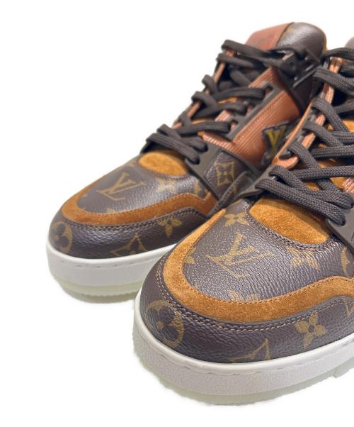 LOUIS VUITTON（ルイ ヴィトン）LOUIS VUITTON (ルイ ヴィトン) LV Trainer Line Sneakers Ebene/LVトレイナー・ライン スニーカー エベヌ/1A8A9N ブラウン サイズ:8の古着・服飾アイテム