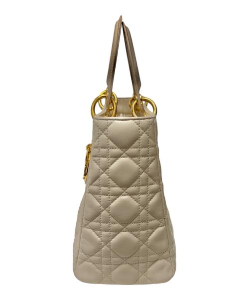 Christian Dior（クリスチャン ディオール）Christian Dior (クリスチャン ディオール) レディディオール ミディアム M0565ONGE ホワイトの古着・服飾アイテム