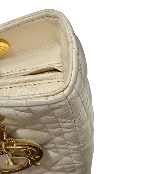 Christian Dior（クリスチャン ディオール）Christian Dior (クリスチャン ディオール) レディディオール ミディアム M0565ONGE ホワイトの古着・服飾アイテム