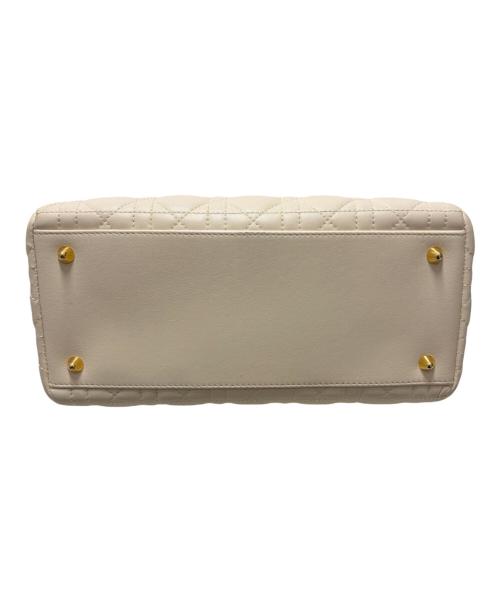 Christian Dior（クリスチャン ディオール）Christian Dior (クリスチャン ディオール) レディディオール ミディアム M0565ONGE ホワイトの古着・服飾アイテム