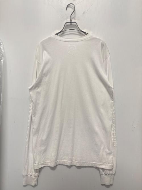 CHROME HEARTS（クロムハーツ）CHROME HEARTS (クロムハーツ) ネックプリントTシャツ ホワイト サイズ:Lの古着・服飾アイテム
