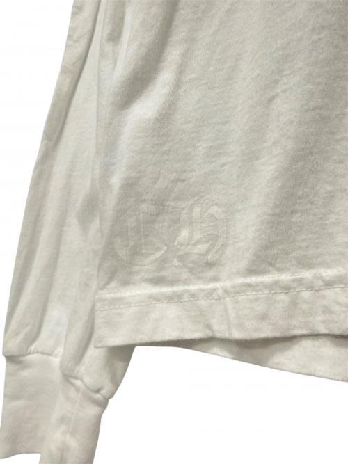 CHROME HEARTS（クロムハーツ）CHROME HEARTS (クロムハーツ) ネックプリントTシャツ ホワイト サイズ:Lの古着・服飾アイテム