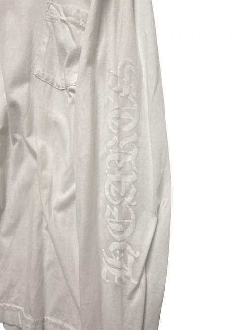 CHROME HEARTS（クロムハーツ）CHROME HEARTS (クロムハーツ) ネックプリントTシャツ ホワイト サイズ:Lの古着・服飾アイテム