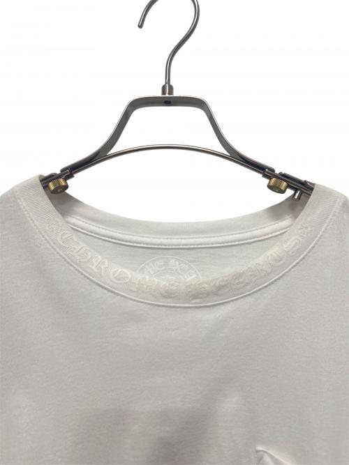 CHROME HEARTS（クロムハーツ）CHROME HEARTS (クロムハーツ) ネックプリントTシャツ ホワイト サイズ:Lの古着・服飾アイテム