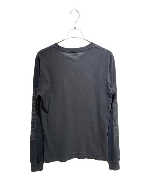 CHROME HEARTS（クロムハーツ）CHROME HEARTS (クロムハーツ) ネックプリントL/S Tシャツ ブラック サイズ:Mの古着・服飾アイテム