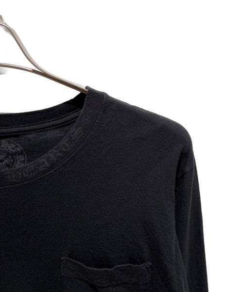 CHROME HEARTS（クロムハーツ）CHROME HEARTS (クロムハーツ) ネックプリントL/S Tシャツ ブラック サイズ:Mの古着・服飾アイテム
