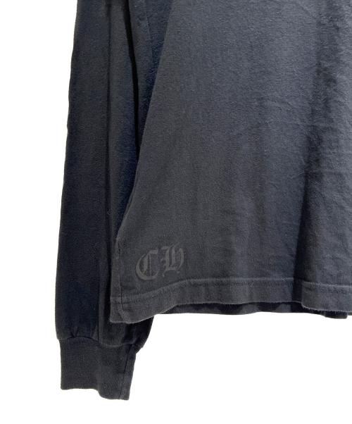 CHROME HEARTS（クロムハーツ）CHROME HEARTS (クロムハーツ) ネックプリントL/S Tシャツ ブラック サイズ:Mの古着・服飾アイテム