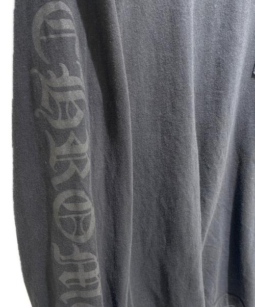 CHROME HEARTS（クロムハーツ）CHROME HEARTS (クロムハーツ) ネックプリントL/S Tシャツ ブラック サイズ:Mの古着・服飾アイテム