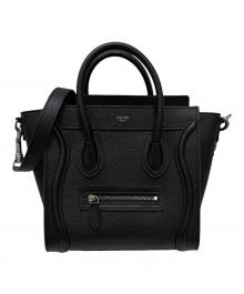 CELINE（セリーヌ）の古着「ラゲージ ナノ ショルダーバッグ」｜ブラック