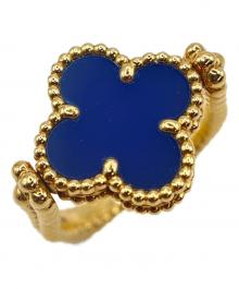 VAN CLEEF & ARPELS（ヴァンクリーフ＆アーペル）の古着「Reversible Blue Agate D-Ring/リバーシブルブルーアゲートDリング/VCARPGV152」
