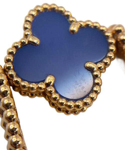 VAN CLEEF & ARPELS（ヴァンクリーフ＆アーペル）VAN CLEEF & ARPELS (ヴァンクリーフ＆アーペル) Reversible Blue Agate D-Ring/リバーシブルブルーアゲートDリング/VCARPGV152 サイズ:ｳﾞｨﾝﾃｰｼﾞ/52/12号の古着・服飾アイテム