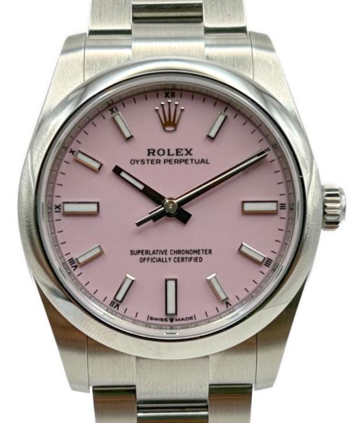 ROLEX（ロレックス）ROLEX (ロレックス) Oyster Perpetual 34/オイスターパーペチュアル34 Ref.124200 キャンディピンク文字盤 キャンディピンク サイズ:34の古着・服飾アイテム