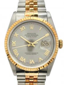 ROLEX（ロレックス）の古着「Datejust 36 デイトジャスト 36 Ref.16233 36mm グレーローマ文字盤」｜グレーローマ文字盤