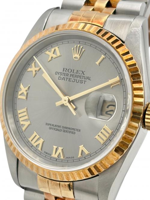 ROLEX（ロレックス）ROLEX (ロレックス) Datejust 36 デイトジャスト 36 Ref.16233 36mm グレーローマ文字盤 グレーローマ文字盤 サイズ:36mm/17.5cmの古着・服飾アイテム