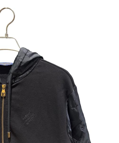 LOUIS VUITTON（ルイ ヴィトン）LOUIS VUITTON (ルイ ヴィトン) ハイブリッドジップモノグラムフーディーブルゾン ブラック サイズ:Sの古着・服飾アイテム