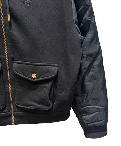 LOUIS VUITTON（ルイ ヴィトン）LOUIS VUITTON (ルイ ヴィトン) ハイブリッドジップモノグラムフーディーブルゾン ブラック サイズ:Sの古着・服飾アイテム