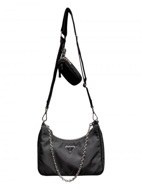 PRADA（プラダ）PRADA (プラダ) Re-Editon ショルダーバッグ ブラックの古着・服飾アイテム