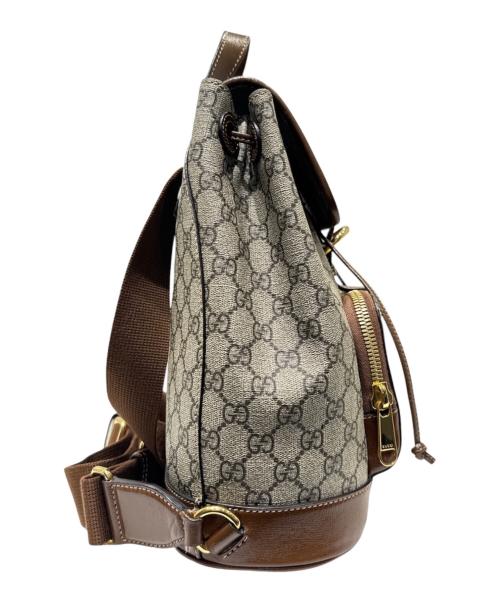 GUCCI（グッチ）GUCCI (グッチ) GG柄 リュクサック コーティングキャンバス ベージュの古着・服飾アイテム