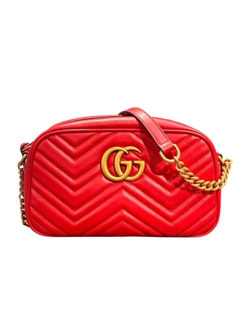 GUCCI（グッチ）GUCCI (グッチ) ショルダーバッグ レッドの古着・服飾アイテム